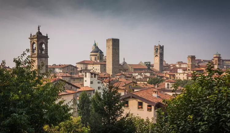 View of Citta Alta from La Rocca