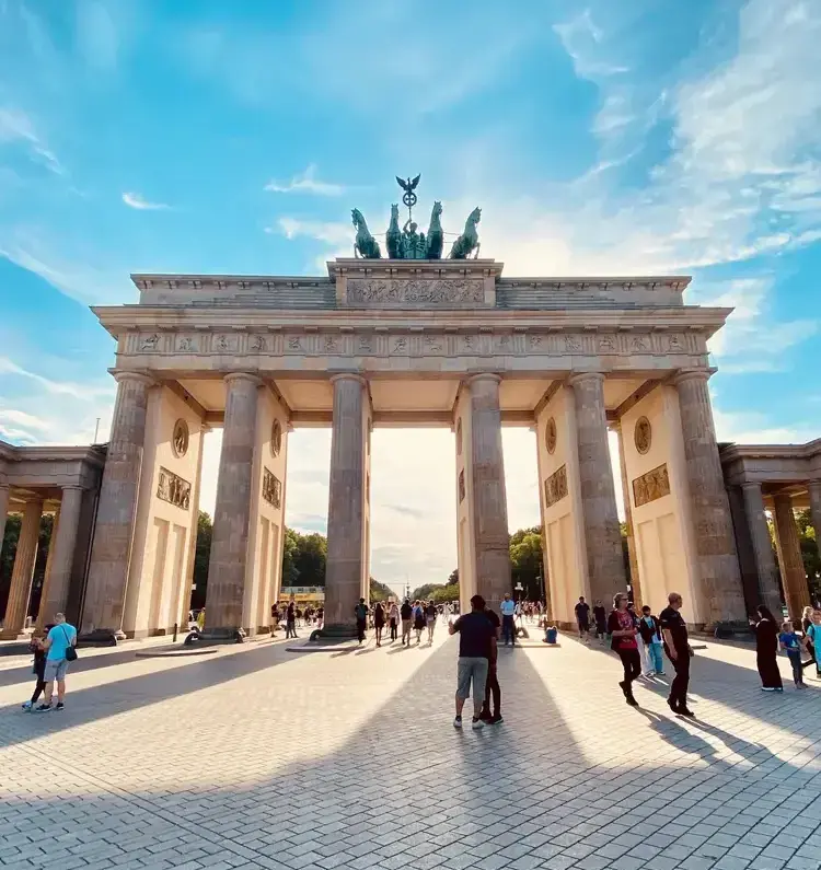 The majestic and famous Brandenburg gate