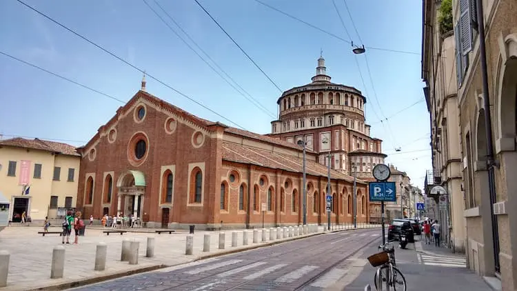 Santa Maria delle Grazie in Milan houses the Last Supper painting created by Leonardo da Vinci.