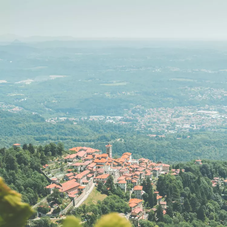 Village of Santa Maria del Monte overlooking the city of Varese