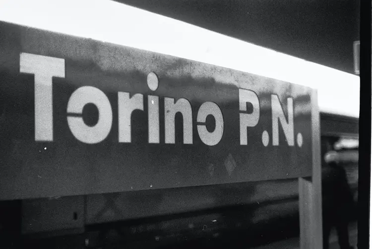 Torino Porta Nuova Station sign